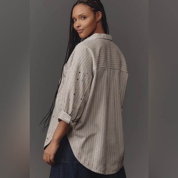 NWT‎ Anthropologie Pilcro Studio Smock Buttondown Shirt 3X Plus - Picture 8 of 15